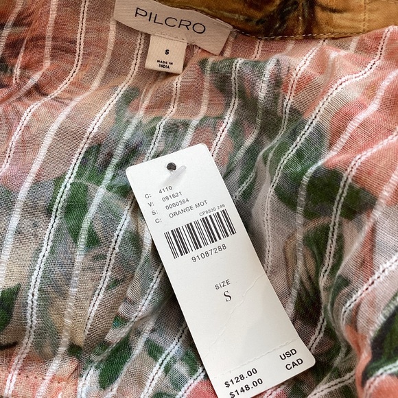 Pilcro Long-Sleeve Wrap Tunic Blouse Anthropologie - Picture 13 of 15